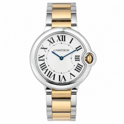 Cartier Ballon Bleu 36MM W69008Z3 Two Tone Watch